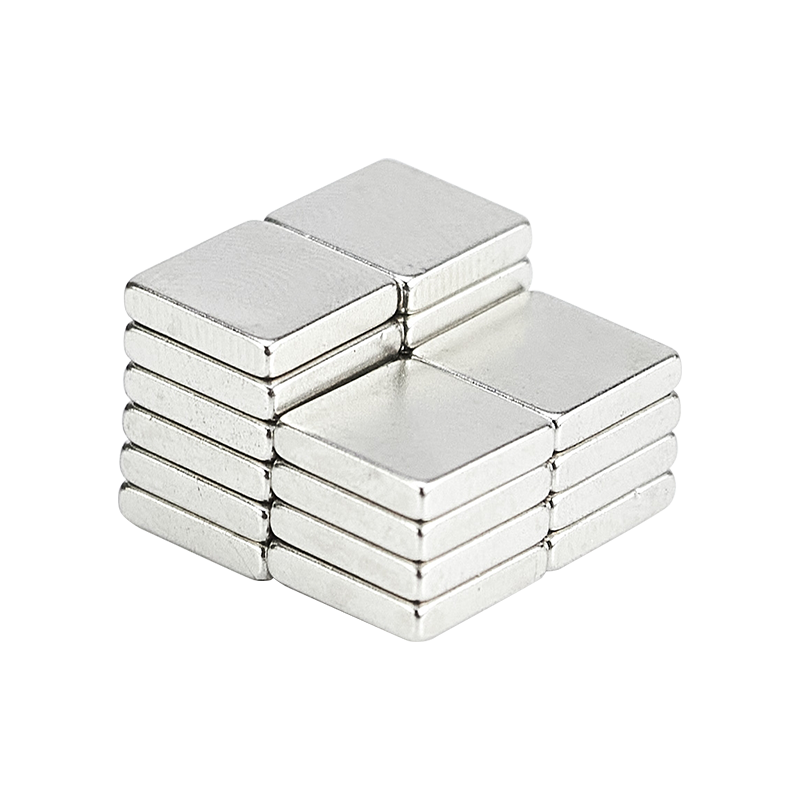 Square galvanized wear-resistant neodymium iron boron magnet